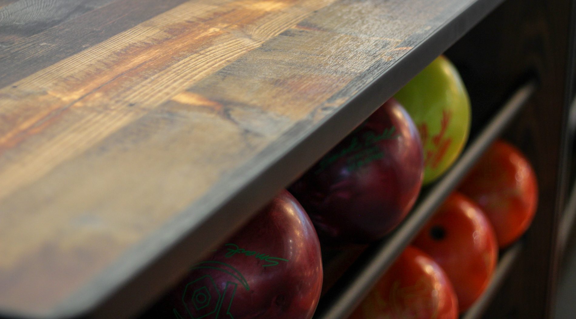 custom bowling ball rack